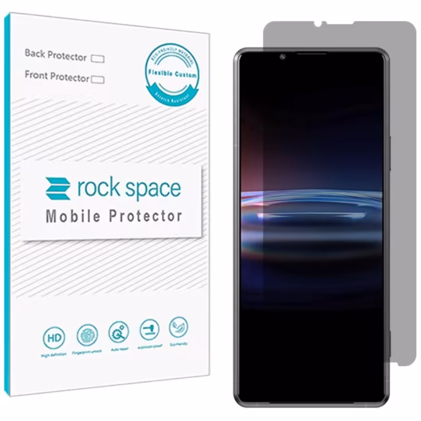 گلس پرایوسی (حریم شخصی)نانو و ضد ضربه گوشی سونی Xperia Pro-I برند راک اسپیس 