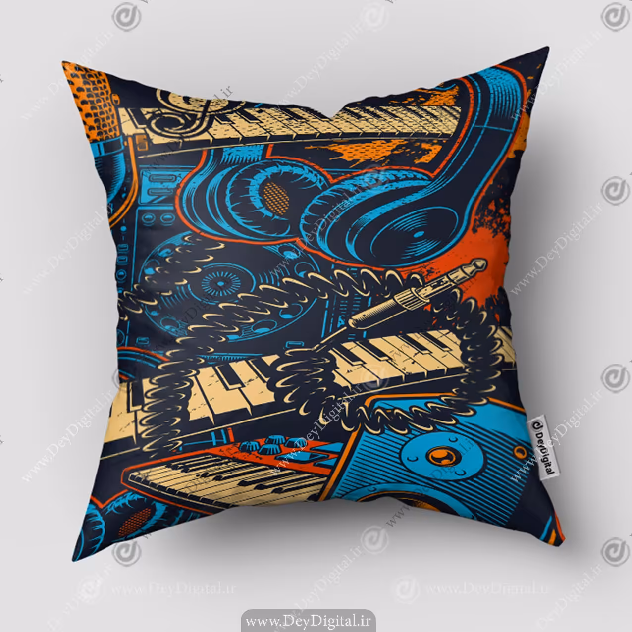 کوسن طرح پیانو و هدفون PK-5391b