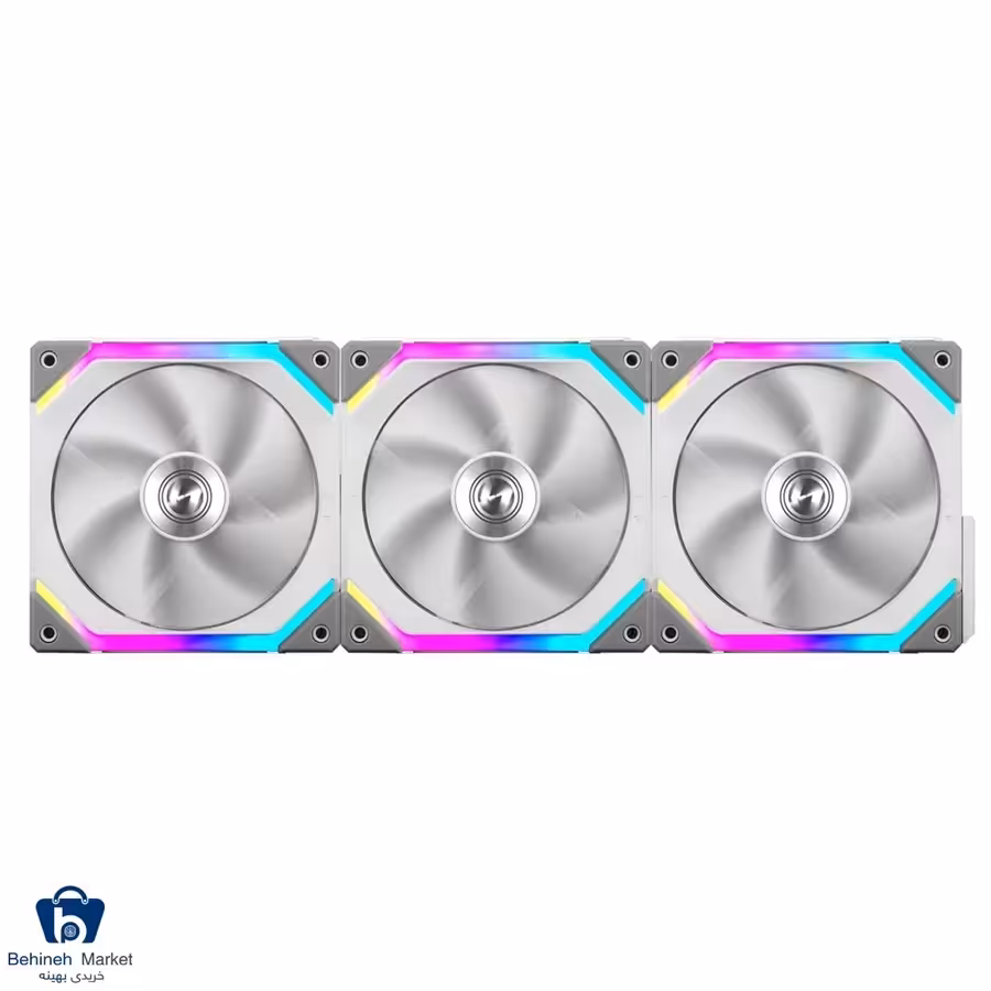 فن کیس لیان لی مدل UNI FAN SL120 RGB White بسته 3 عددی