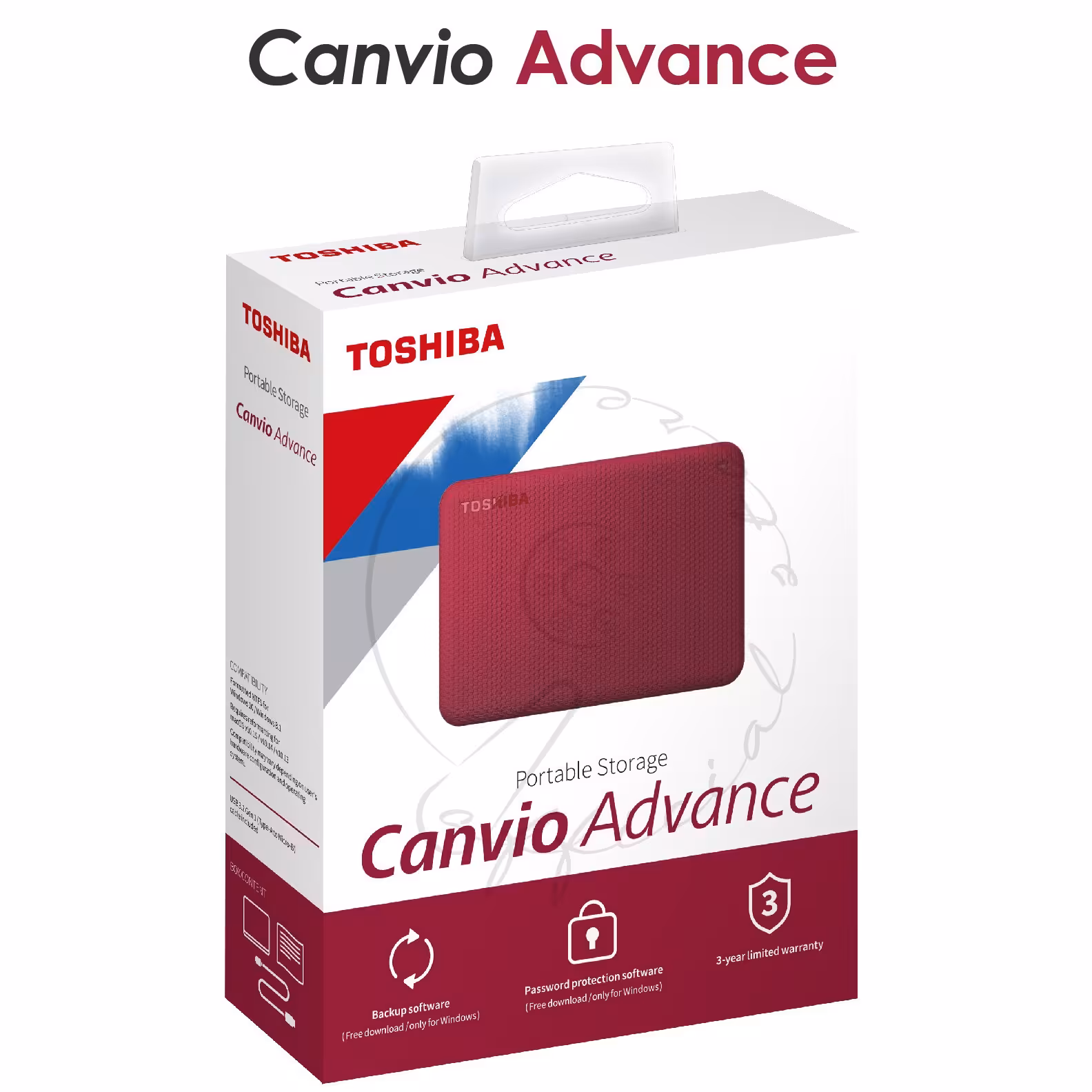 هارد اکسترنال توشیبا مدل Canvio Advance ظرفیت 2 ترابایت