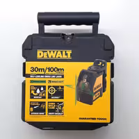 تراز لیزری دوخط نور سبز دیوالت تیپ یک اصلی مدل DW088CG 