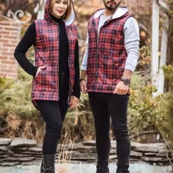 ست زوج پافر سوئیشرت هودی کلاهدار جلوبسته