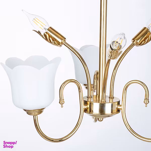 لوستر 6 شعله چشمه نور کد A810.3-3-GWT