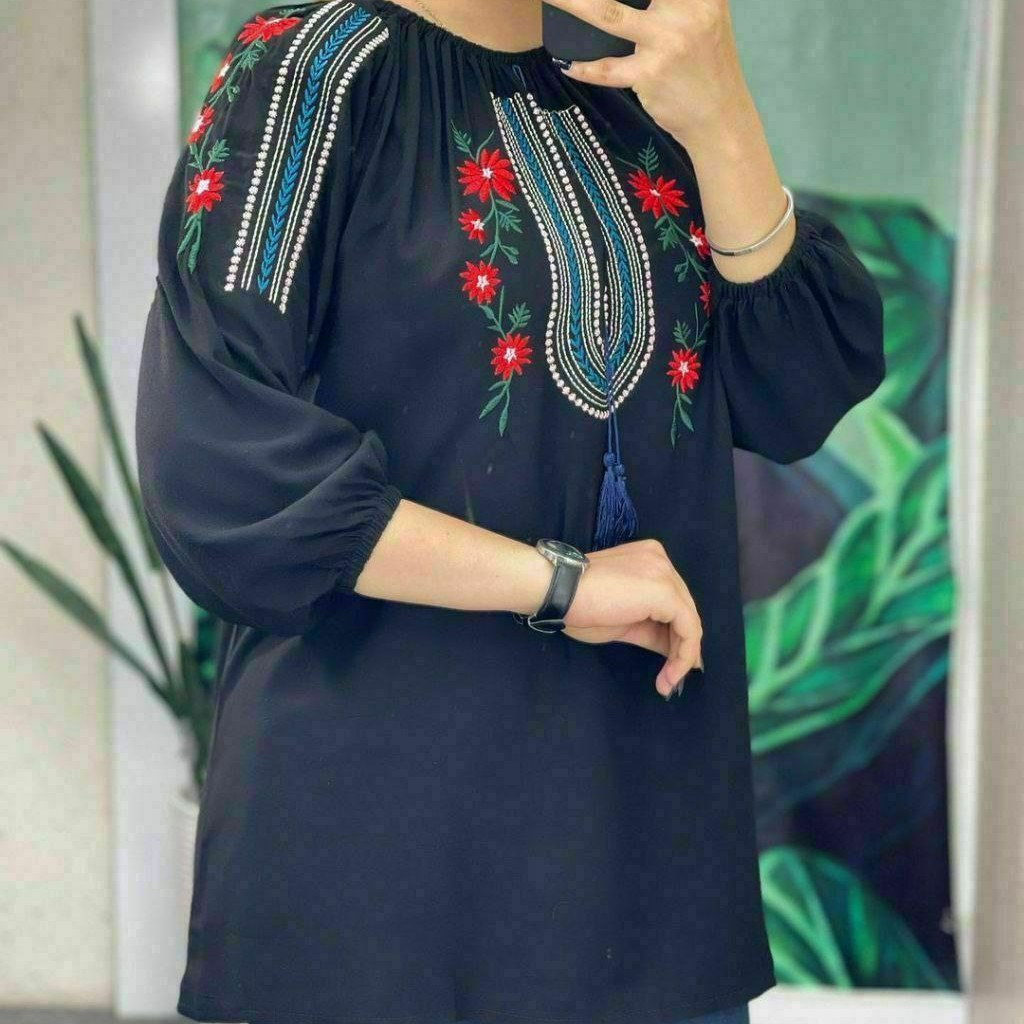 شومیز  گلدوزی