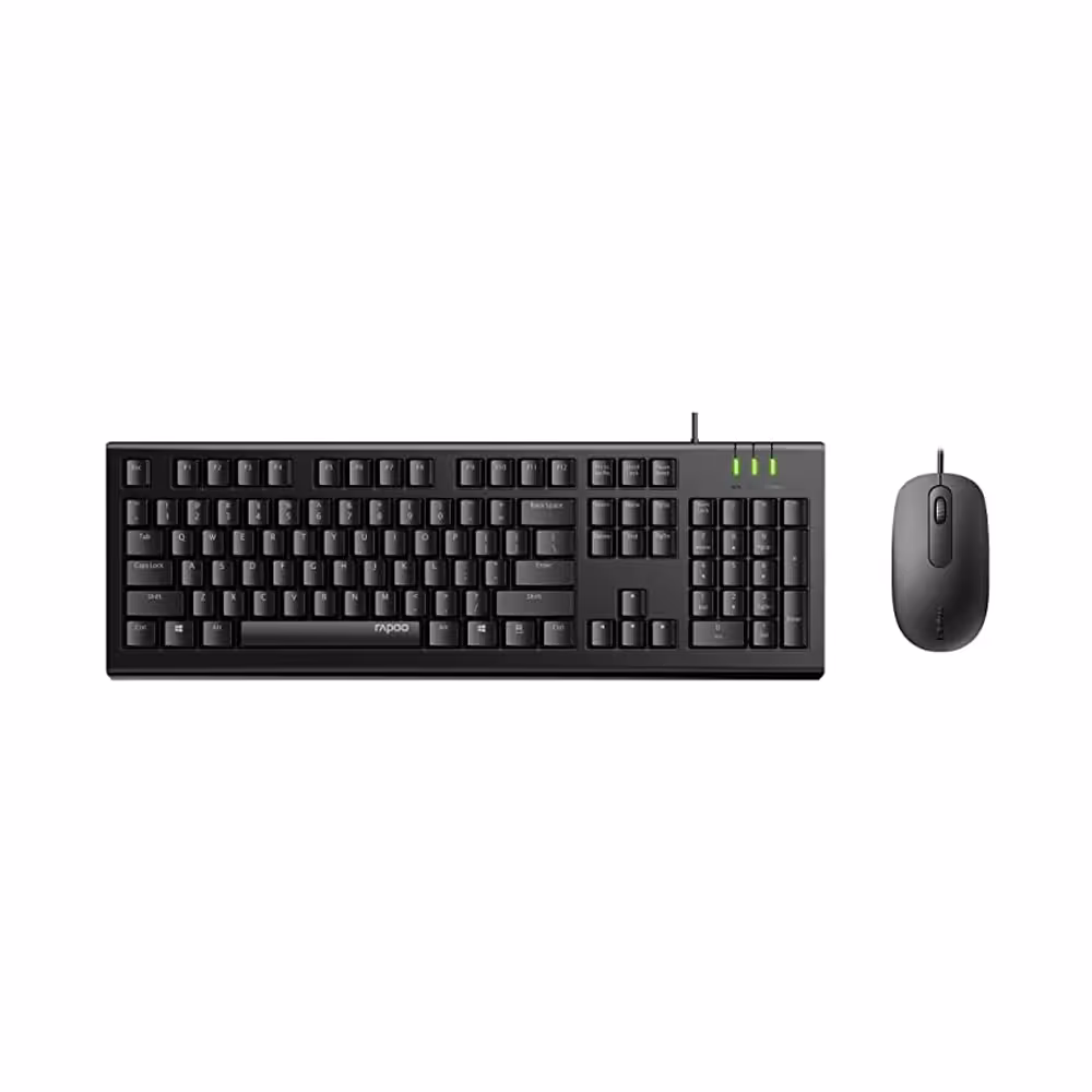 کیبورد و ماوس سیمی رپو مدل Rapoo X120pro Wierd Optical Mouse & Keyboard