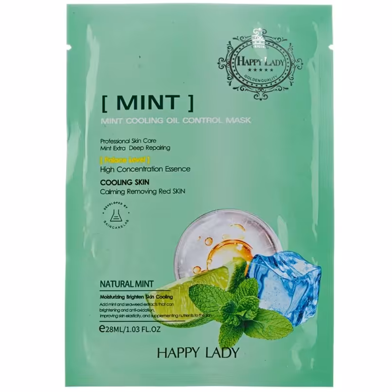 ماسک ورقه ای نعناع هپی لیدی - حجم 28 میل 