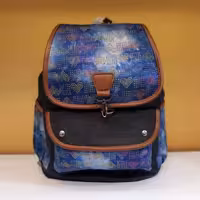 کوله پشتی جین طرح رنگی