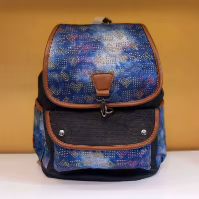 کوله پشتی جین طرح رنگی