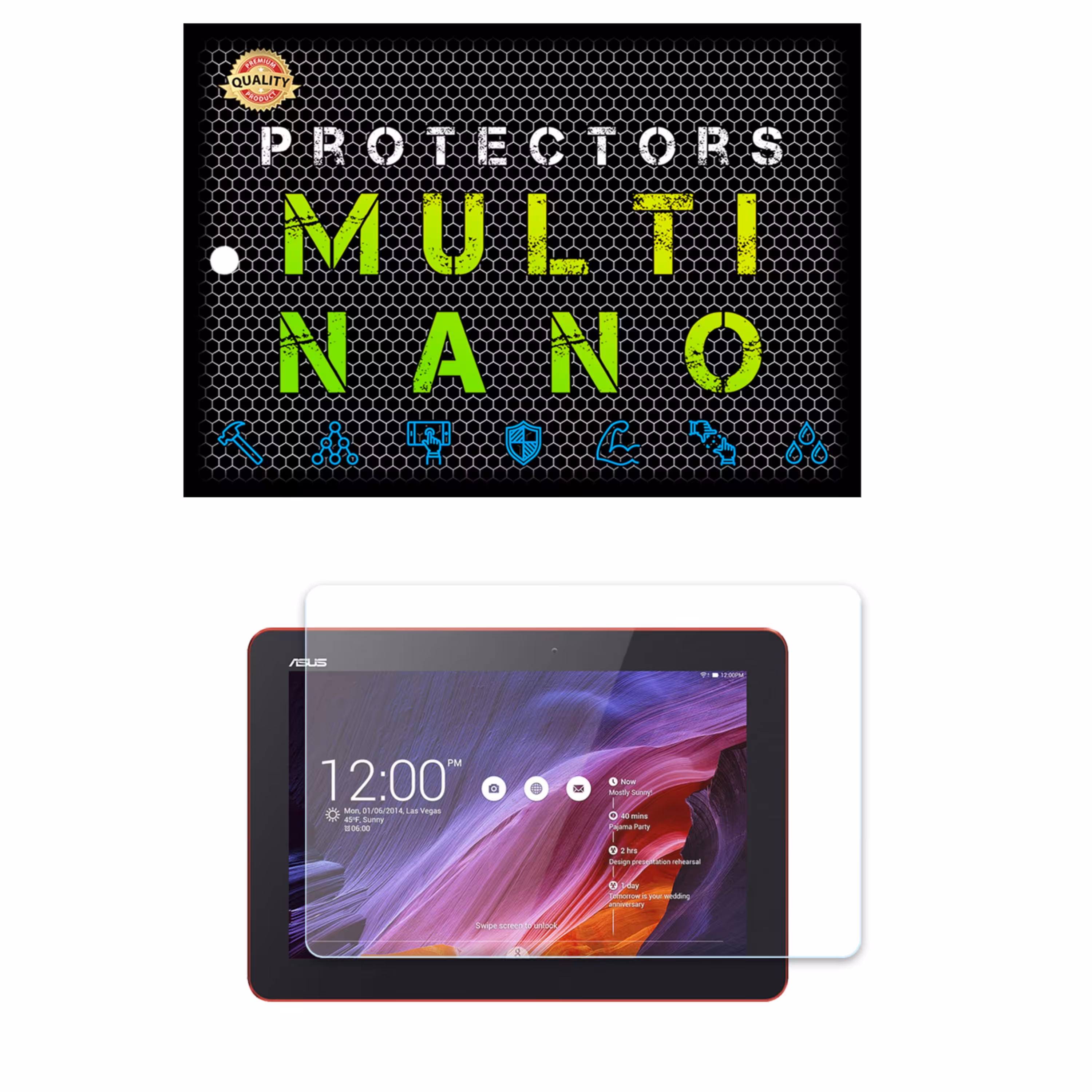 محافظ صفحه نمایش MultiNano مدل X-S1N مناسب برای تبلت ایسوس MemoPad 10 2014 ME103