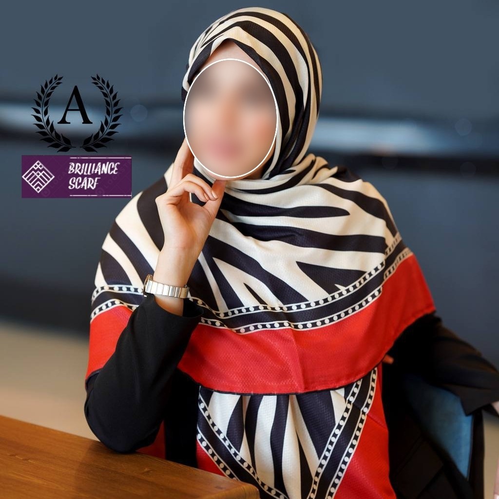 روسری مشکی قرمز ترک شیک عیدانه