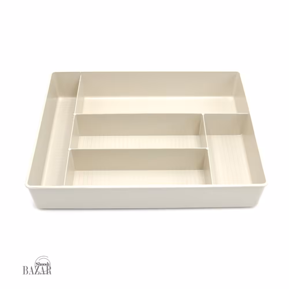 جا قاشقی پلاستیکی 5 خانه داخل کشو و کابینت