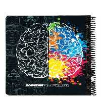 دفتر وزیری 100 برگ مشکی Scientist Psychology دات نوت dotnote