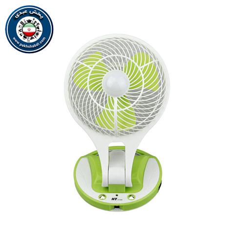 پنکه شارژی چراغ دار رومیزی HT-5580