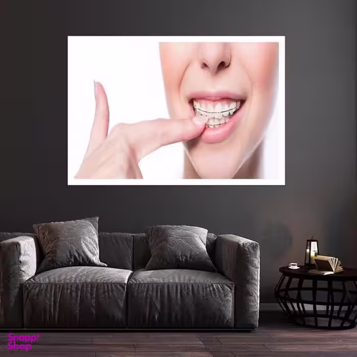 تابلو بکلیت طرح لبخند و دندانپزشکی مدل قاب شاسی W-s9507