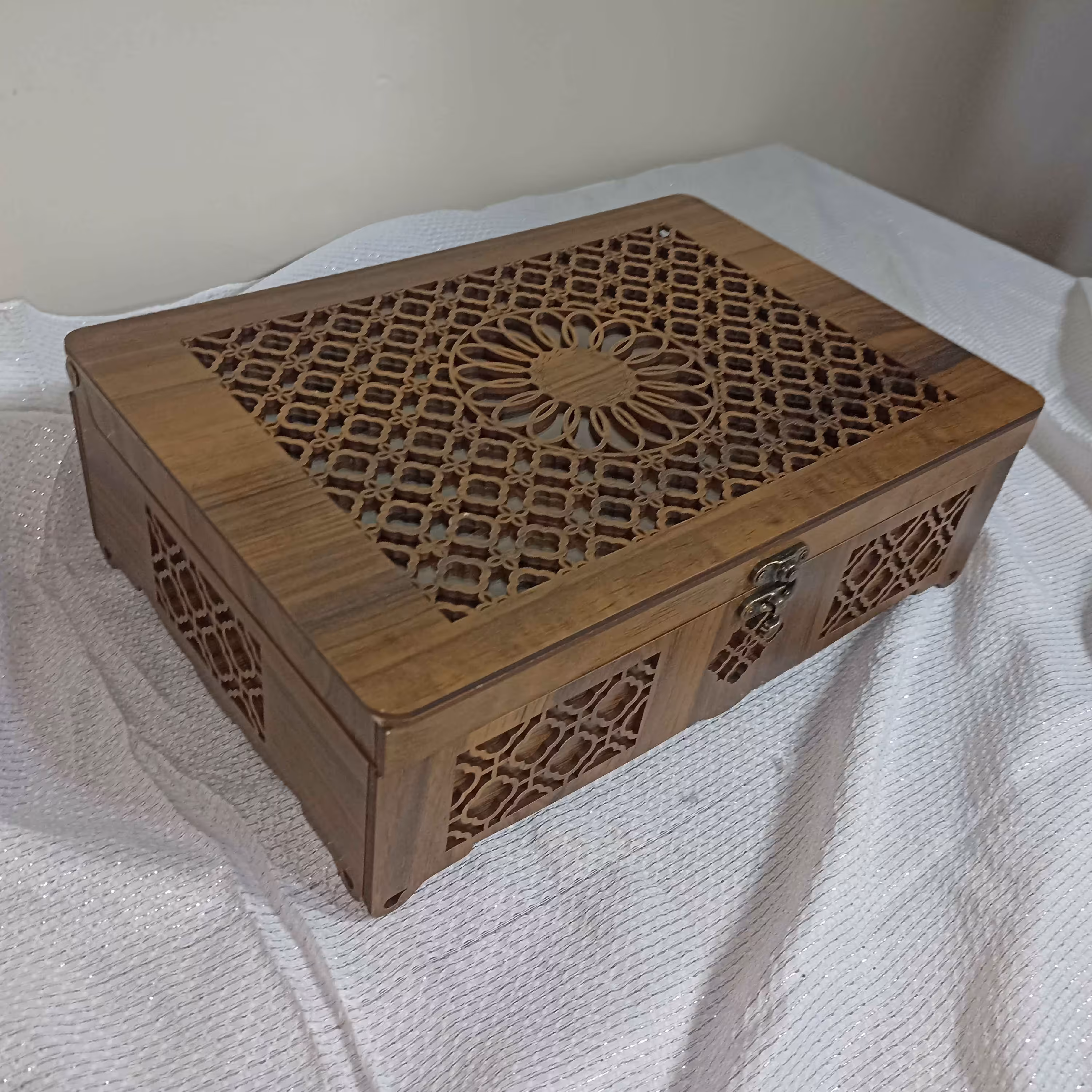 جا تی بگ و دمنوش طرح گل ریز 2 لایه با استحکام بالا