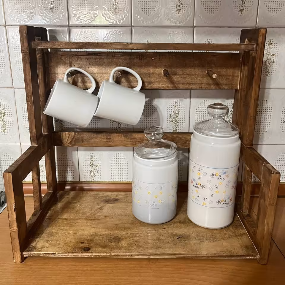 استند چوبی 2 طبقه 