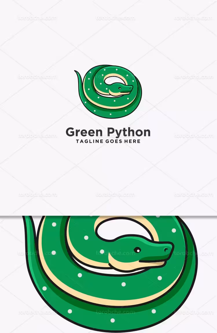 وکتور لوگوی مار با کیفیت | گرافیک با طعم تربچه