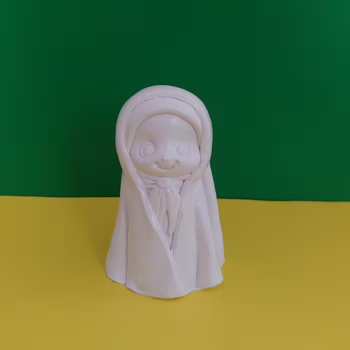 بیس خام دختر چادری
