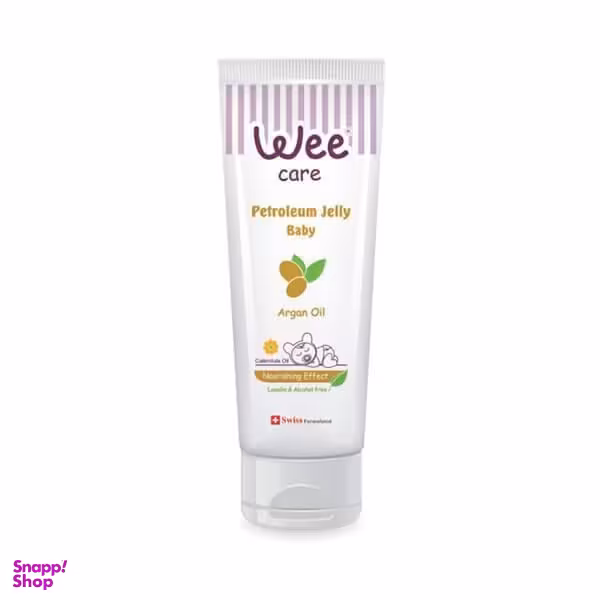 وازلین کودک وی کر (wee Care) مدل Petroleum Jelly حاوی روغن آرگان حجم 100 میلی‌لیتر
