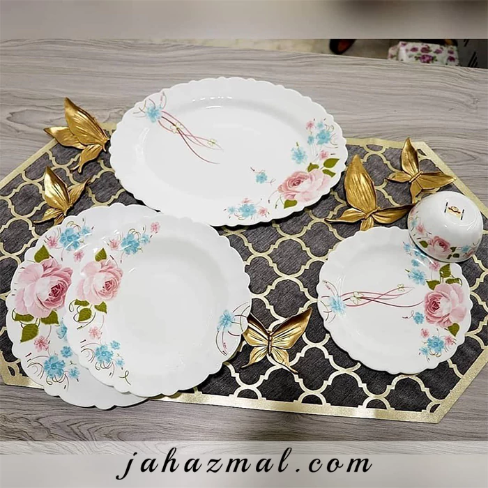 سرویس آرکوپال مقصود طرح پیکو صورتی 25 پارچه