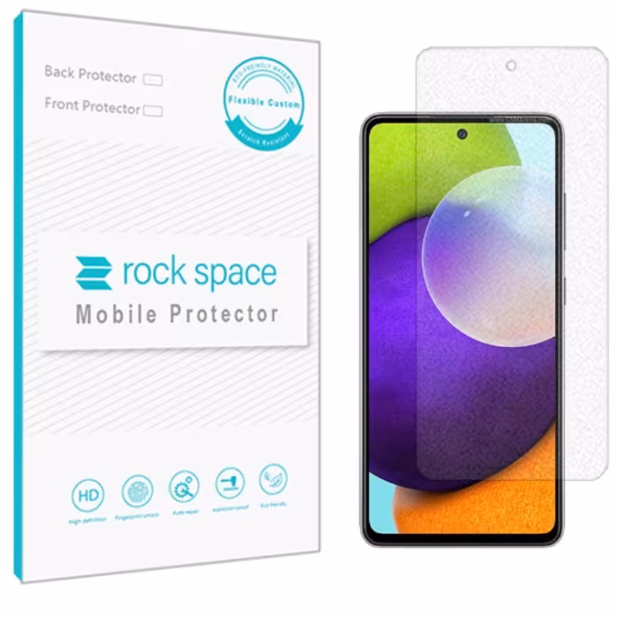 گلس مات نانو و ضد ضربه گوشی سامسونگ A 52  برند راک اسپیس