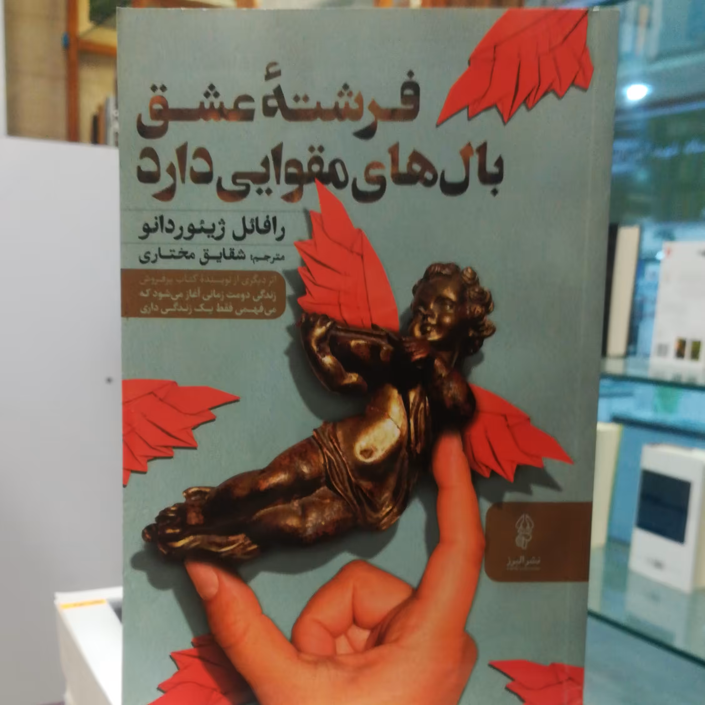 کتاب فرشته عشق بال های مقوایی دارد اثر رافائل ژیئور دانو ترجمه شقایق مختاری نشر البرز 