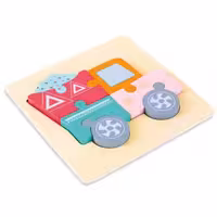 پازل چوبی کودک طرح کامیون مدل 1626
