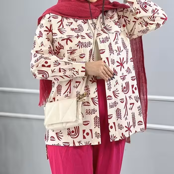 مانتو صدف جنس لنین درجه یک وارداتی ترک فری سایز 38تا46 با ارسال رایگان