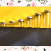  جار شیشه ای استوانه در 6 سایز ست شش عددی