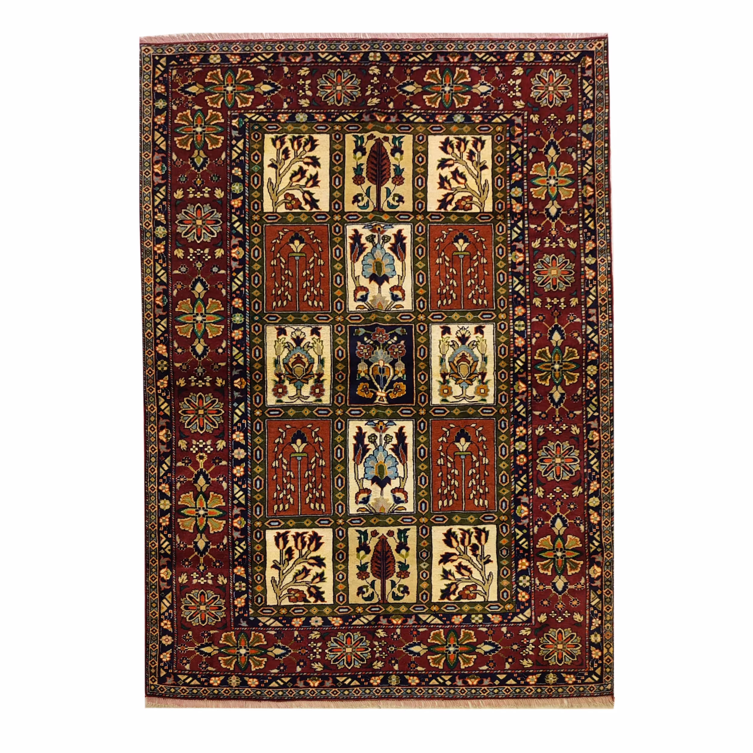 فرش دستبافت طرح خشتی خراسان کد 118