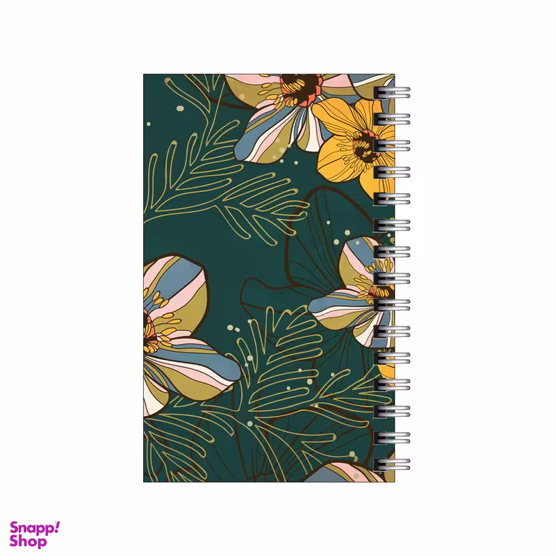 دفترچه یادداشت ۶۰ برگ مدل To Do List طرح بک گراند گل ها با بک سبز کد 8822095