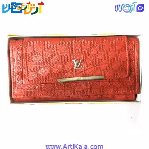 کیف پول چرم طرح دار