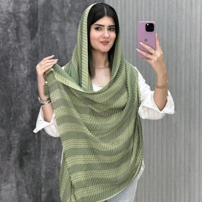 شال حصیری حریر پلیسه