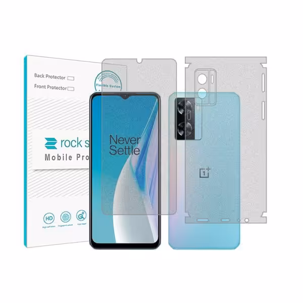 گلس صفحه نمایش و پشت گوشی وان پلاس Nord N20 SE مدل نانو هیدروژل مات برند راک اسپیس کدss