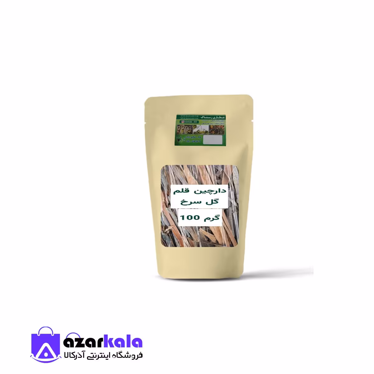  چوب دارچین قلم گل سرخ اعلا (100 گرمی)