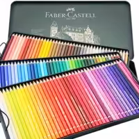 مداد   رنگی پلی   کروم   120  رنگ    فابر کاستل   جعبه فلزی... 