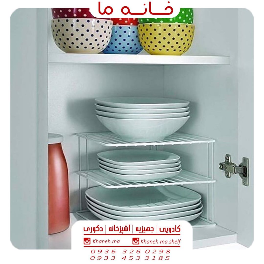 راف کنج داخل کابینت 3 طبقه