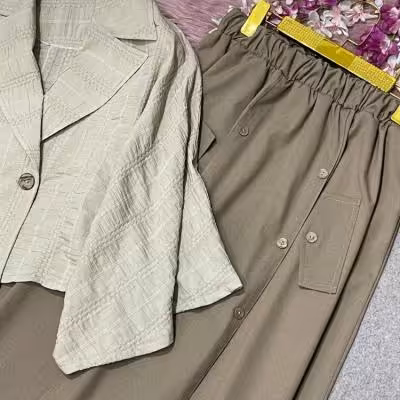 پانچ و دامن کوک دوزی