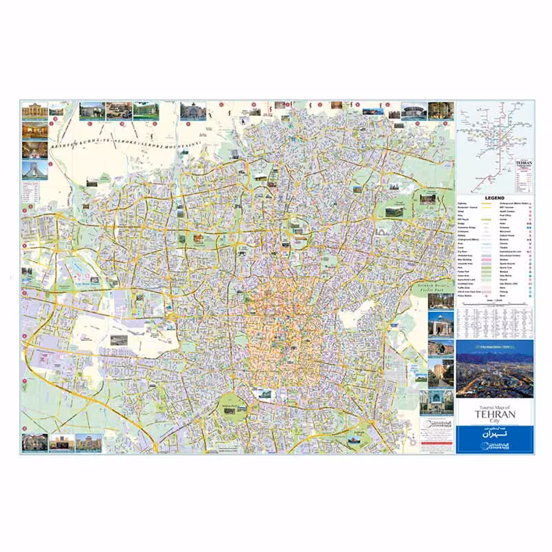 خرید نقشه گردشگری تهران مدل گیتاشناسی نوین
