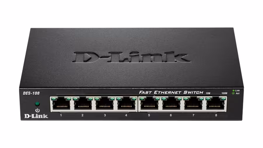 سوئیچ 8 پورت غیر مدیریتی دی لینک مدل دی ای اس 108