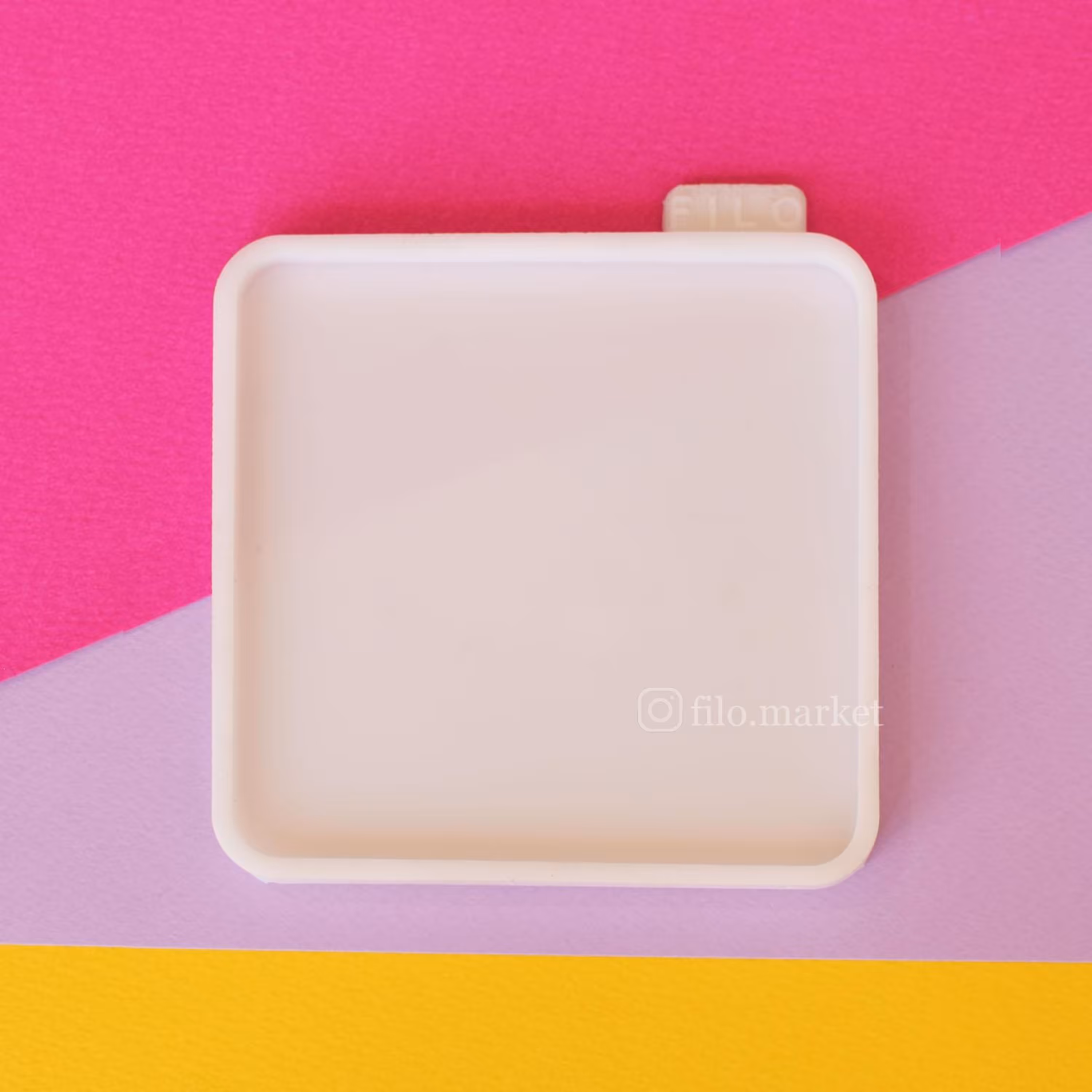 قالب سیلیکونی رزین مربع 10 در 10 سانتی متر