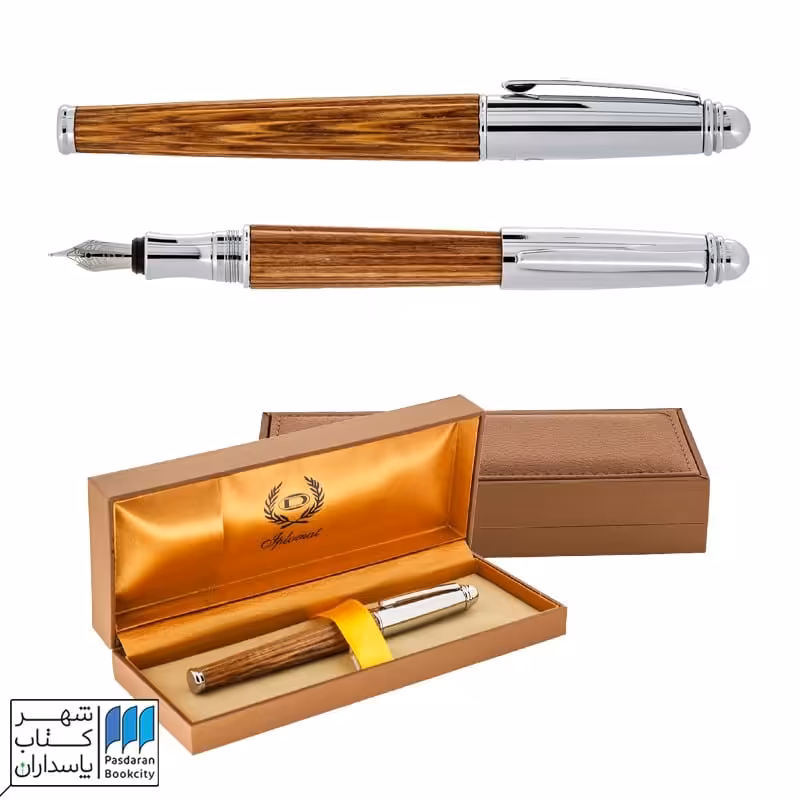 خودنویس چوبی نیمه کروم دیپلمات WOOD diplomat