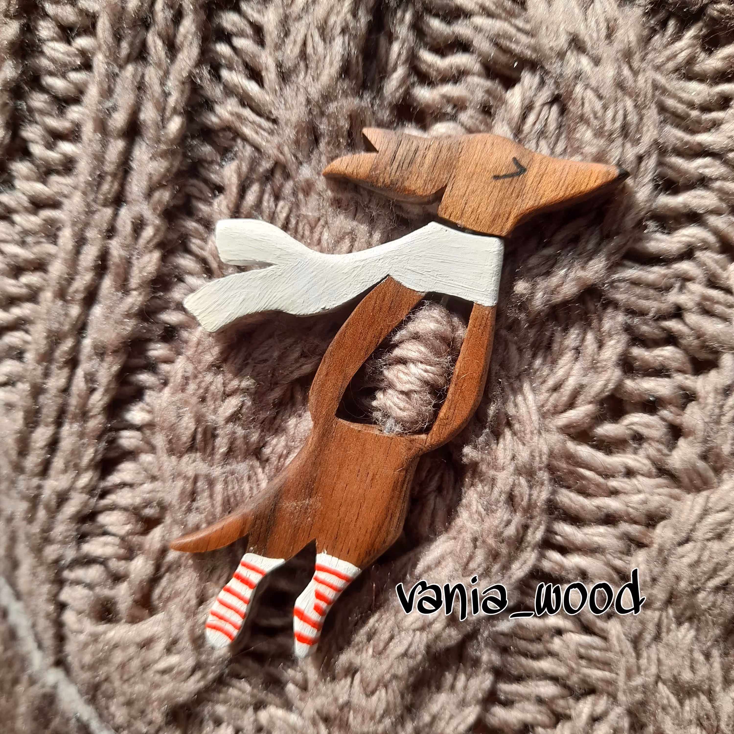 گلسینه چوبی طرح روباه