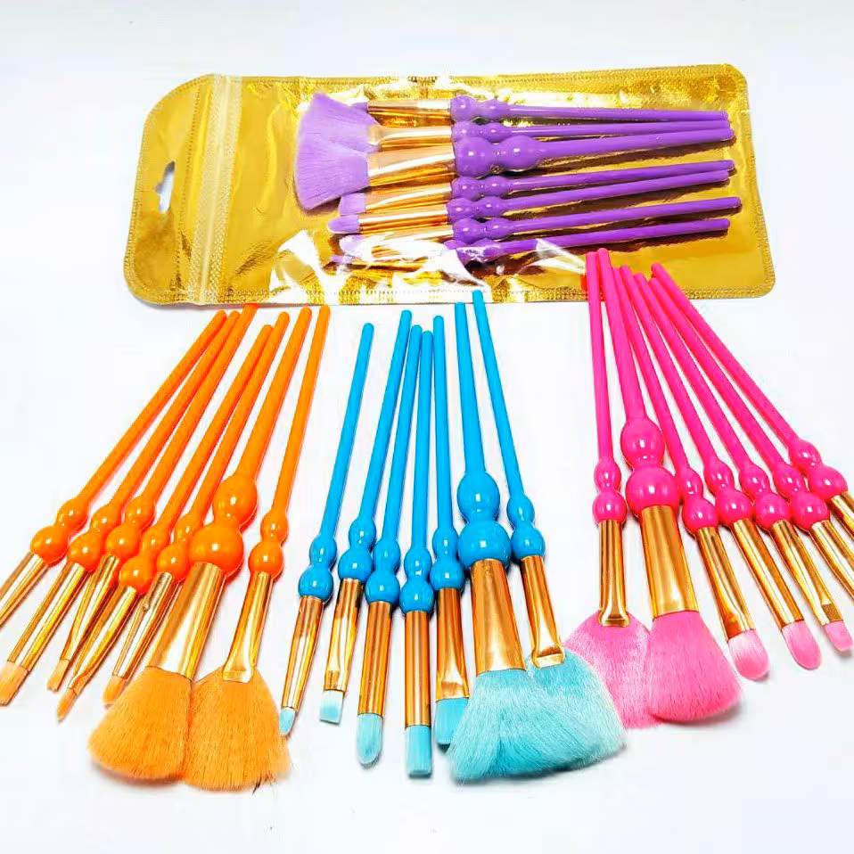 ست براش رنگی ( صورتی)