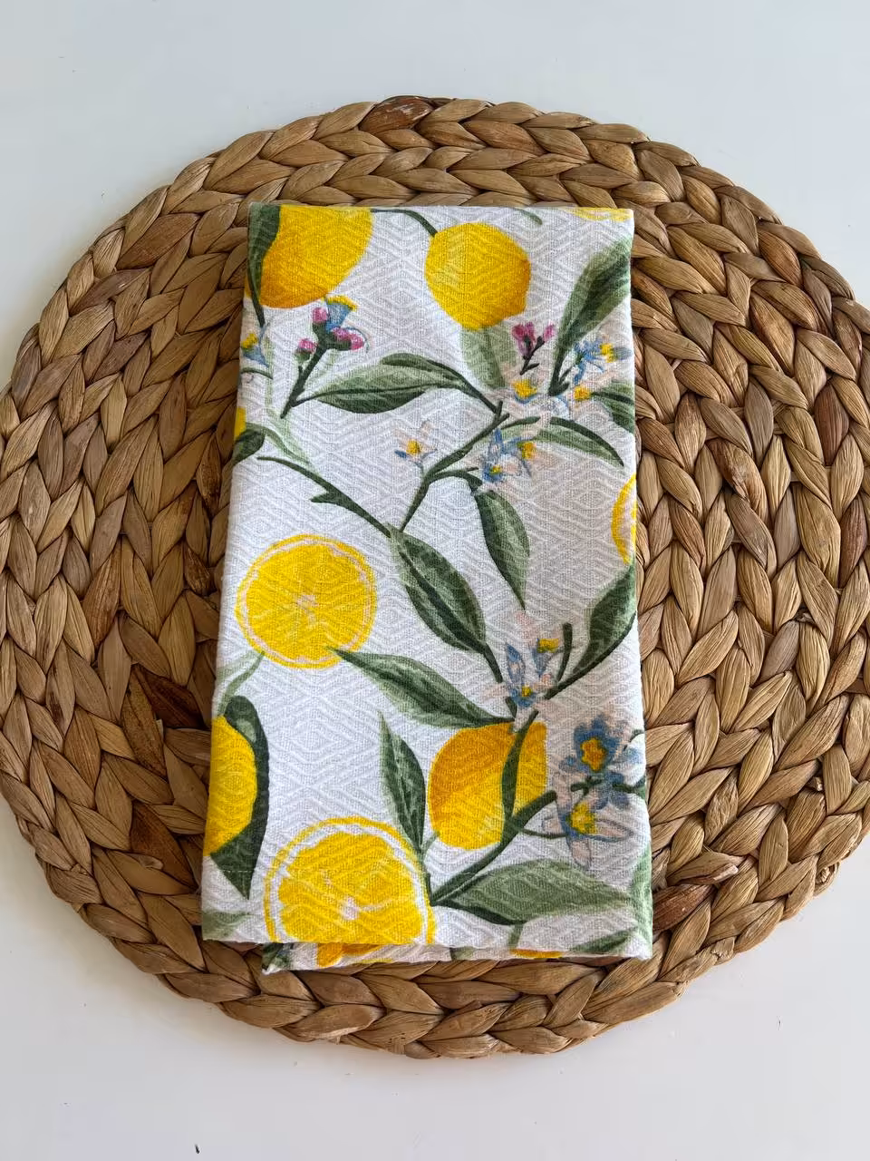 دستمال کلاسیک آشپزخانه- طرح لیمو