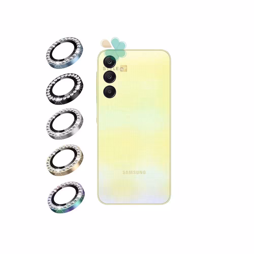محافظ لنز گوشی نگین دار مناسب Samsung Galaxy A35