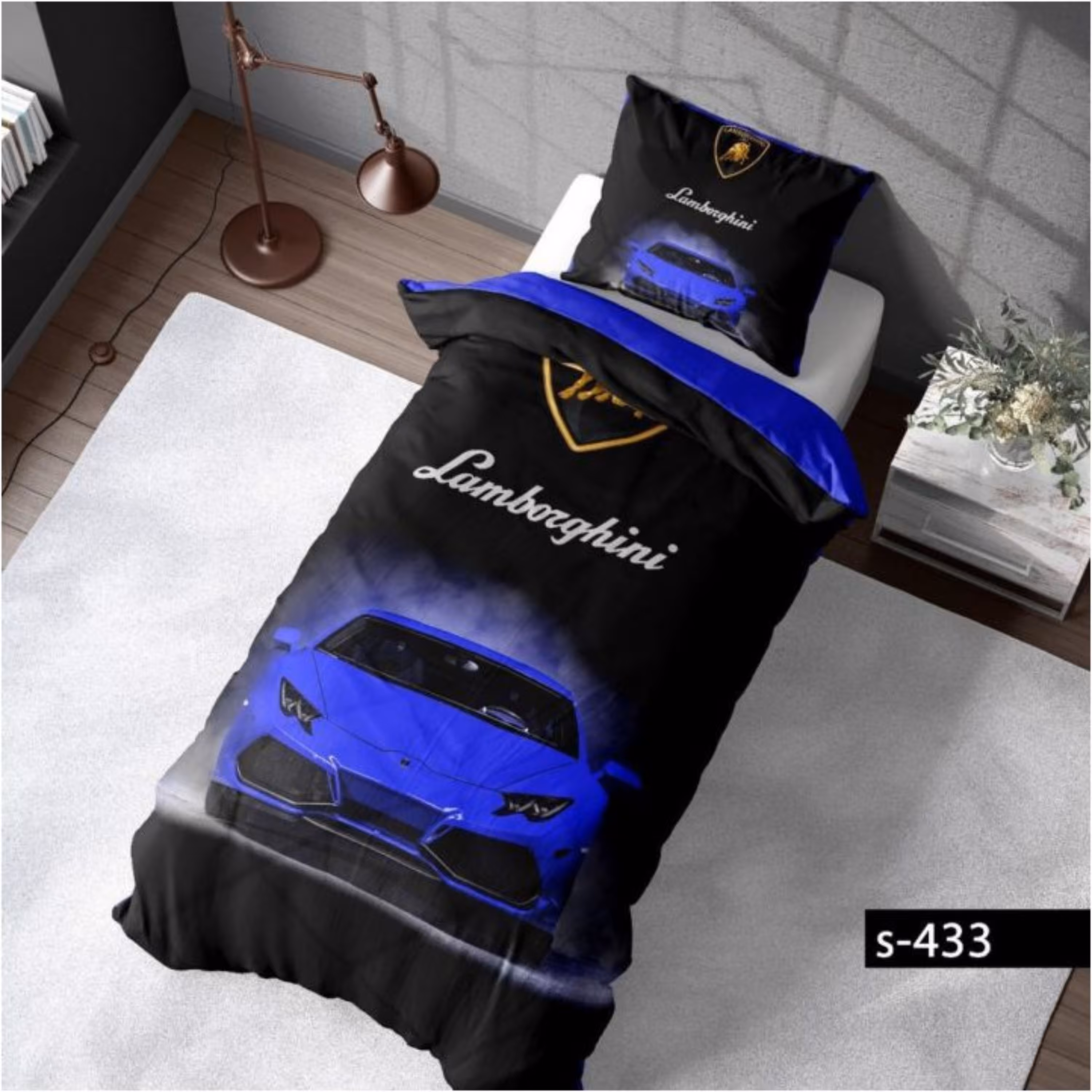 روتختی یک نفره سه بعدی کودکان و نوجوانان میکروتترون مدل لامبورگینی