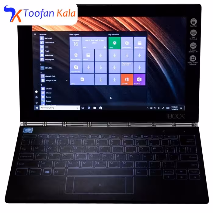 تبلت لنوو مدل Yoga Book With Windows 4G ظرفیت 128 گیگابایت