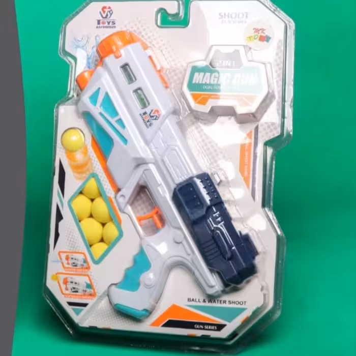 تفنگ دو منظوره قابلیت پرتاب تیر ابری و آب