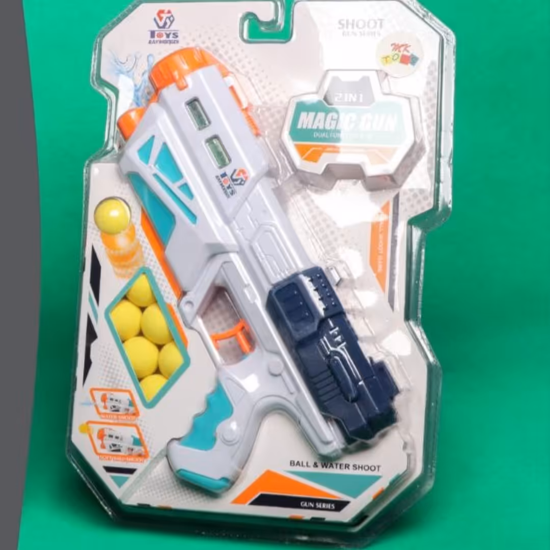 تفنگ دو منظوره قابلیت پرتاب تیر ابری و آب